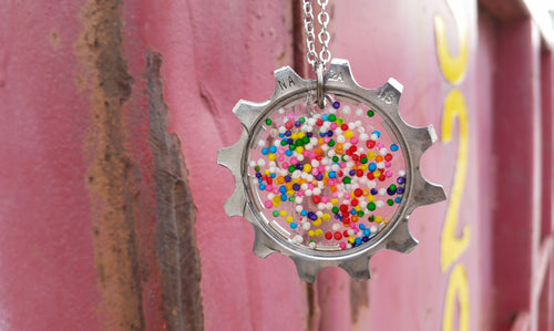 Sprinkle Cog Necklace